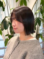 ロンドアジュール 横浜(Lond azur)&nbsp;ダークラベンダー/くびれレイヤー/韓国巻き/顔周りカット/横浜