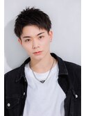 爽やかアップバングショート