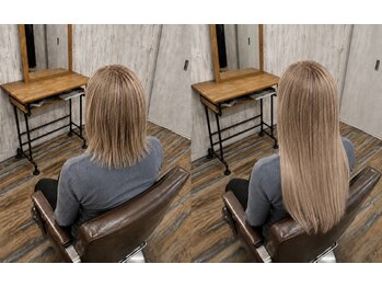 ヘアスタジオワン 藤沢店(HAIR STUDIO ONE)の写真/【藤沢駅3分】最高級レミー人毛シールエクステ★圧倒的コスパ＆豊富なカラーで馴染み抜群♪ヘソ下60cm◎