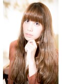 【ohana/表参道】ゆるウェーブのワイドバングロング