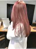 【お客様スタイル】ケアブリーチピンク