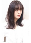 大人可愛い外ハネ波ウェーブゆるふわミディ☆