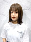 拡がりやすい方必見◎スタイリング楽ちん外ハネ切りっぱなしボブ