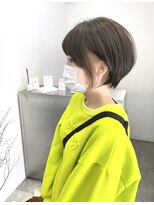 エルエスヘアー(LS HAIR) くびれショート×イヤリングベージュ