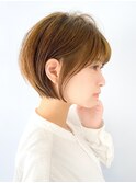 長めショートボブ/丸みショート/30代40代50代