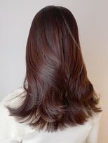 アイティーバイアルバム 松戸店(IT by ALBUM)&nbsp;レッドブラウンレイヤーカット_フェミニンロングダーク_ba387021