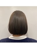オリーブベージュ!乾かしただけでまとまるボブ☆
