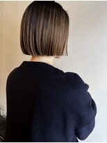 ブルー(BLUE)&nbsp;#BLUEボブ　地毛とブリーチ