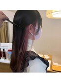 イヤリングカラー/ピンクパープル