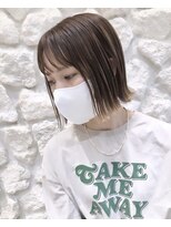 モアナ バイ ヘッドライト 二俣川店(Moana by HEADLIGHT)&nbsp;Moana【二俣川】#ミニボブ#毛先カラー#ベージュ#20代30代40代