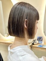 ヒビヲ(HIBIO)&nbsp;ナチュラルボブフルカラーケアブリーチダブルカラーミニボブ韓国