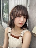 ショートボブパーマ20代30代40代イヤリングカラー大人可愛い
