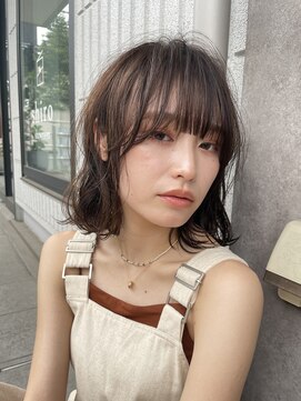 サンド 表参道(sand) ショートボブパーマ20代30代40代イヤリングカラー大人可愛い