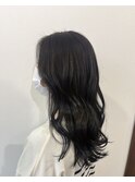 20代30代暗髪スモーキーアッシュ地毛風カラー
