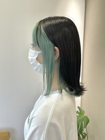 ジプソ(Gypso Hair salon)&nbsp;【 ミントカラー × ダークグレージュ 】