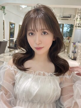 フォルテ 表参道店(FORTE) 【フォルテ千鶴】レイヤーカット/ウェットヘア/オリーブベージュ