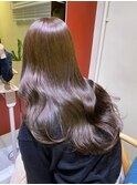 透明感髪質改善ベージュダブルカラーミルクティーグレージュ