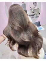 アディション 新宿(ADITION)&nbsp;【ブリーチなしダブルカラー】韓国レイヤーカット/髪質改善/新宿