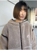 ショートレイヤー ミニボブ ブラウンカラー【天神大名】