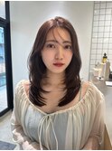 レイヤーカット まろブラウン