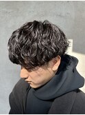 波巻きパーマ/メンズパーマ/メンズマッシュ