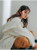 【SOIE】切りっぱなしの眉上バングとウェーブヘア