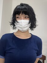 ウッド(uood)&nbsp;くしゃっとラフな濡れ質感ボブ