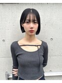 韓国レイヤー/韓国風/ボブ/髪質改善/黒髪/ブリーチなし〔池袋〕