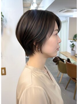 ジーナ 渋谷 表参道(JINA) 大人ショートボブ/レイヤーショート/白髪ぼかし/30代40代50代