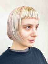 トオ(TOH) ブリーチオンカラーリングブロンドヘアーグレージュダブルカラー