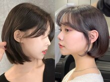 【韓国ボブ・韓国レイヤー◎韓国ヘア再現カットが上手いサロン】盛れる前髪&サイドバングに徹底こだわり！