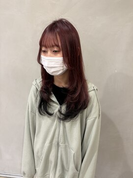 ラーム 宇部高校前店(rame) ブリーチカラー、髪質改善、レイヤースタイル