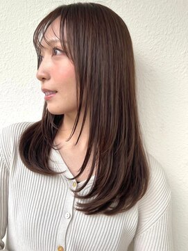 COVER HAIR ACADEMY 北浦和【カバーヘア アカデミー】北浦和西口店【4/6 OPEN(予定)】 髪質改善/縮毛矯正◎ココアベージュ×ロングレイヤー小顔魅せp