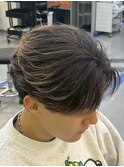 八事毛流れセンターパートニュアンスパーマフェザーパーマ緩め