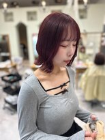 ヘアーワークス ボナ(HAIR WORKS bona.)&nbsp;毛先ウェーブ　ボブ　２