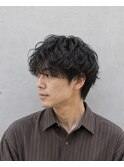 波巻きパーマ