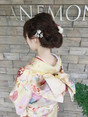 結婚式振袖ヘアーメイク