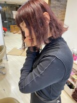 ネオヘアー 東向島店(NEO Hair) きりっぱなしボブ×ピンクカラー