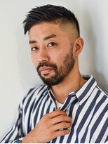 リーブラウン(Re:BROWN)&nbsp;ワイルドアップバングソフトツーブロックくせ毛風パーマビジネス