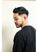 七三オールバックかき上げヘアコンマヘア７