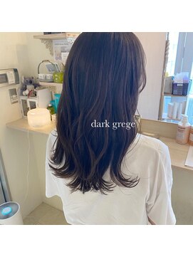 シュシュ(chouchou) 透明感ダークグレージュ/うるサラロング/ヨシンモリ