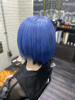 ミミック (mimic)&nbsp;【派手髪】navy×pastel blue【インナーカラー】