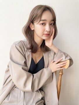 バイオレット 栄店(Violet) 韓国風ヘア くびれヘア 2wayバング 顔まわりカット