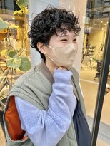 ヘアー アイス ルーチェ(HAIR ICI LUCE)&nbsp;マッシュショートのくりくりパーマ／大矢