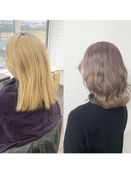 クラン ヘアーアンドスタジオ(CLAN hair & studio) ハイトーンカラープルエクステブリーチミルクティーベージュ