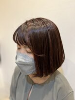 ベル(bell.)&nbsp;インナーカラー×ハイライト　ボブ