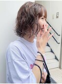 【CAF 照下　カジュアルミニボブパーマ】