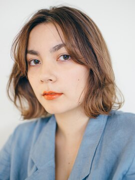 ピズム(PISM) Aラインボブ/ショコラアッシュ/ふんわりカール/イメチェン