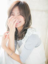 モッズ ヘア 福岡姪浜店(mod's hair) mod's姪浜/ミルクティーアッシュ波巻き小顔ヘルシースタイルh