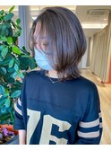 くびれボブ×ハイライト